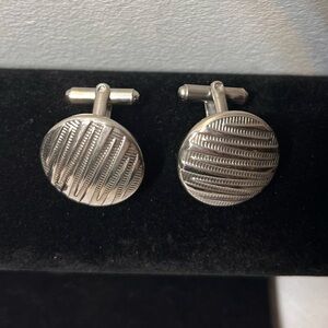 Vintage round Silver Cufflinks